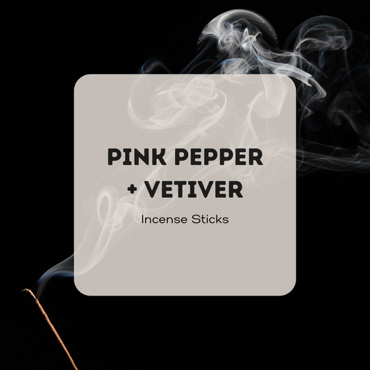 Pink Pepper + Vetiver Incense Sticks