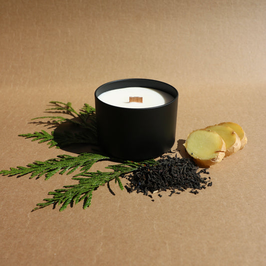 Black Tea + Ginger Travel Tin Candle