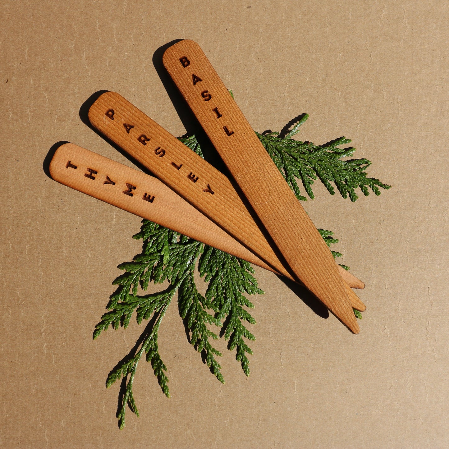 Cedar Herb Markers